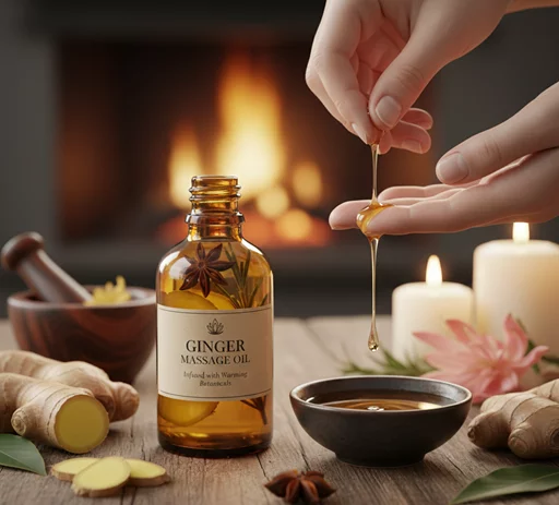 Ginger Massage Oil - Soin à l'huile de gingembre