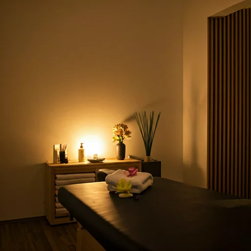 Ambiance relaxante à l'intérieur du Lotus Massage
